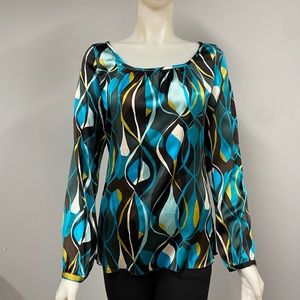 Semantiks 100% Silk Blouse Shirt Small